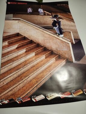 Bones Bearings Skateboard Powell Peralta  Poster Tony Hawl Vans RVCA HUF Supreme